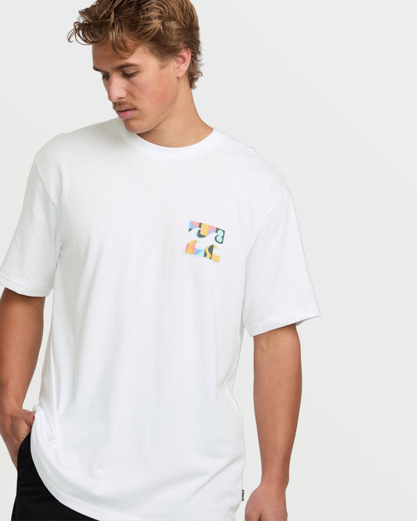 Billabong Crayon Wave Premium Tee - White