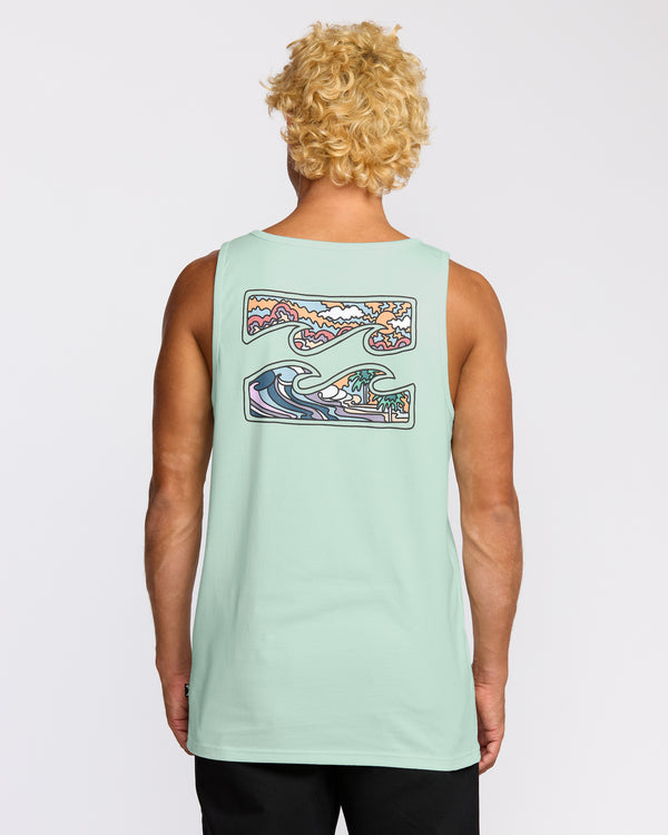 Billabong Crayon Wave Tank - Sea Glass
