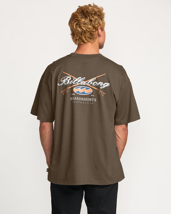 Billabong Crossboards OG Tee - Brown