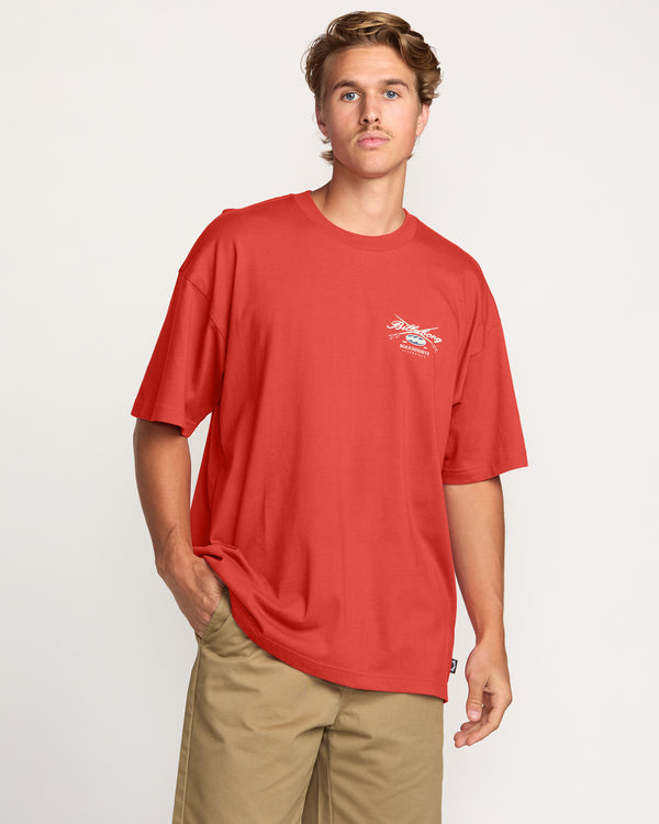 Billabong Crossboards OG Tee - Burnt Red