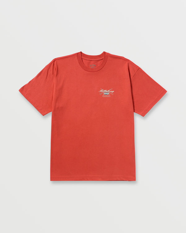 Billabong Crossboards OG Tee - Burnt Red