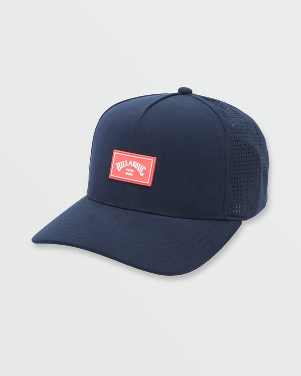 billabong Crossfire Snapback Hat - Aged Indigo