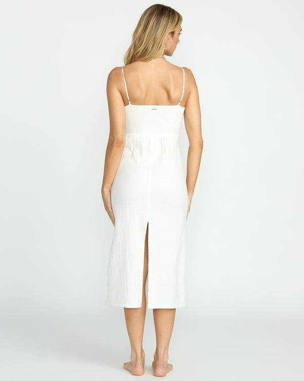 Billabong Crystal Clear Midi Dress - Salt Crystal