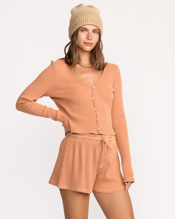 Billabong Debbie Vibes Knit Shorts - Sunburnt