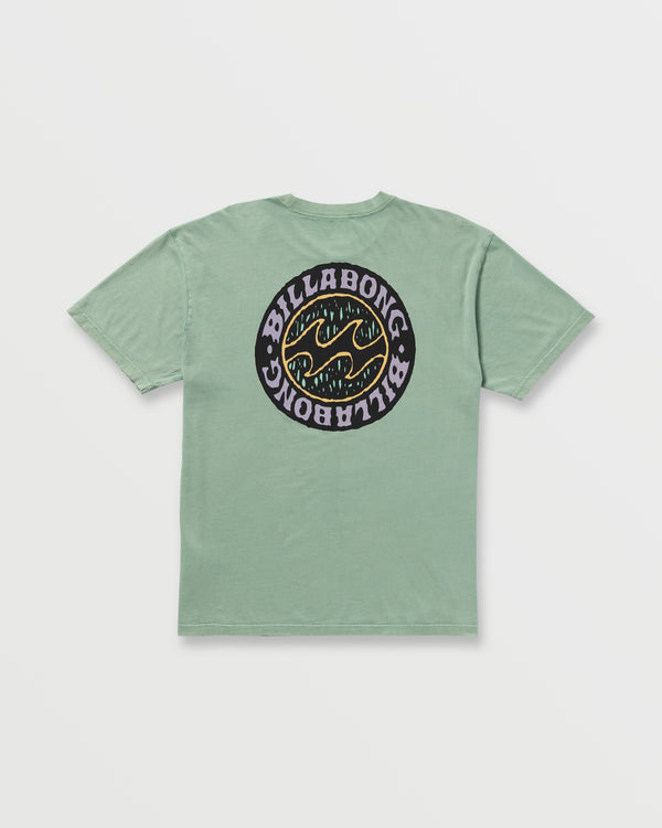Billabong Decal Regular Wave Wash Tee - Mist Green