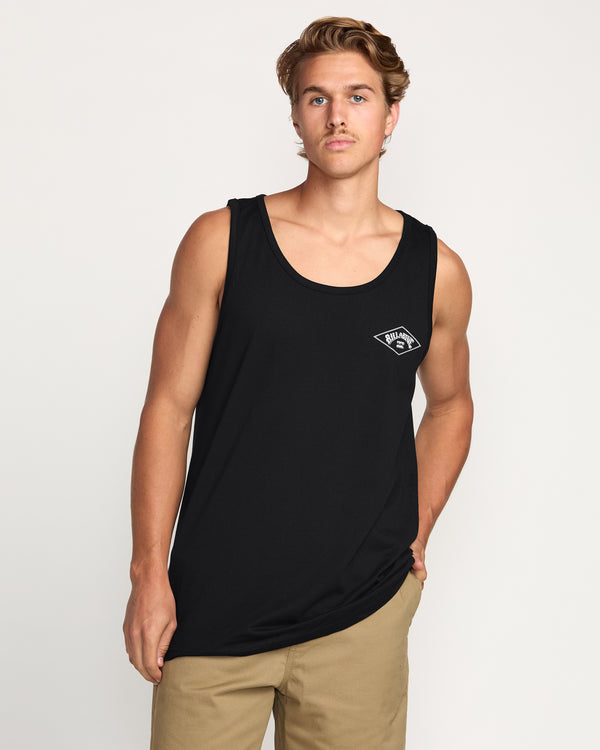 billabong Diamond Arch Premium Tank - Black