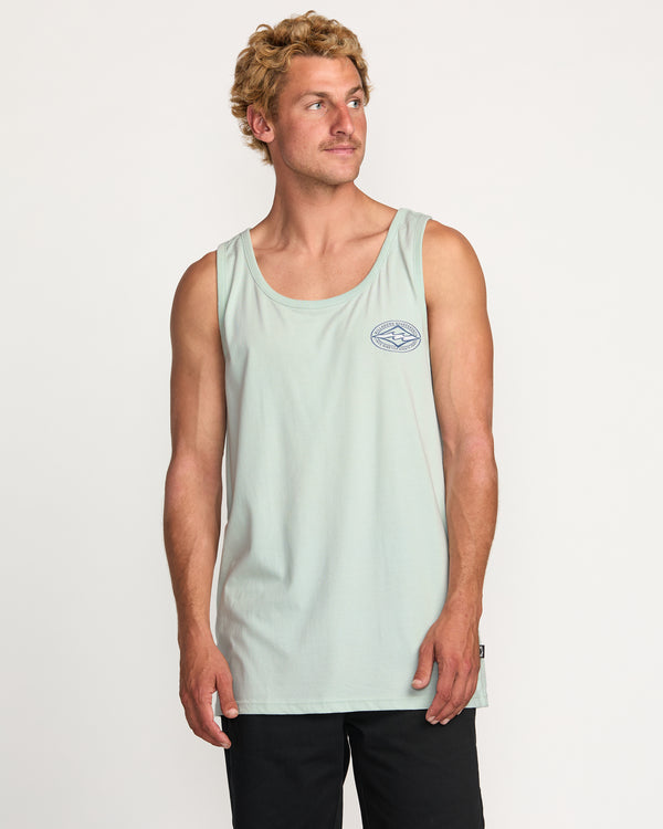 billabong Diamond Vision Premium Tank - Ash Blue