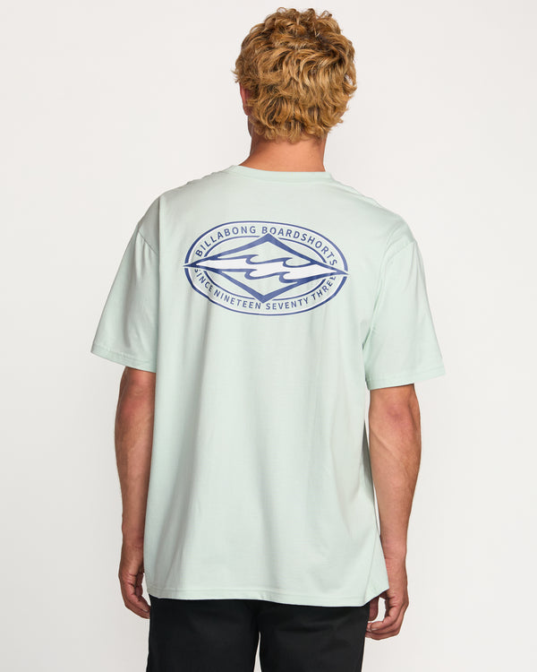 Billabong Diamond Vision Regular Tee - Ash Blue