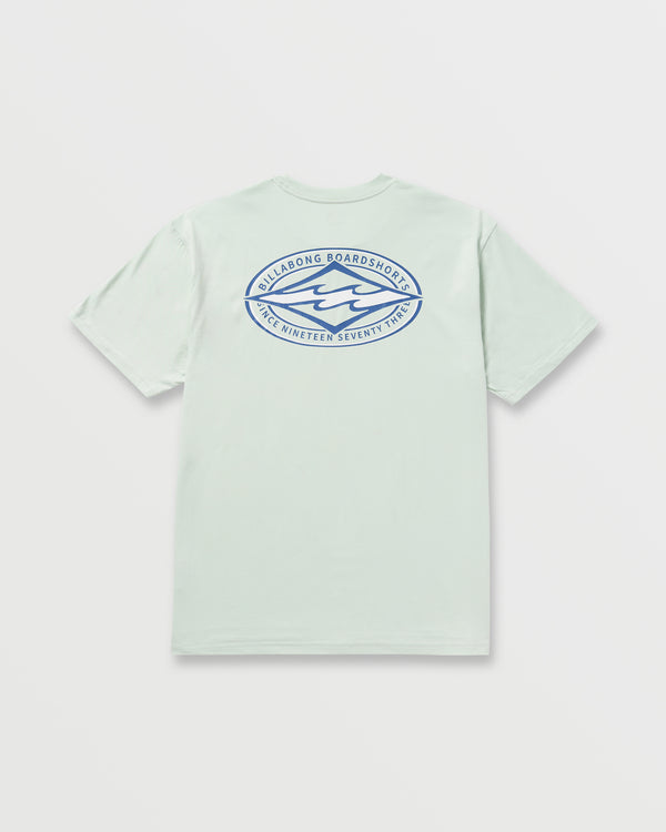 Billabong Diamond Vision Regular Tee - Ash Blue