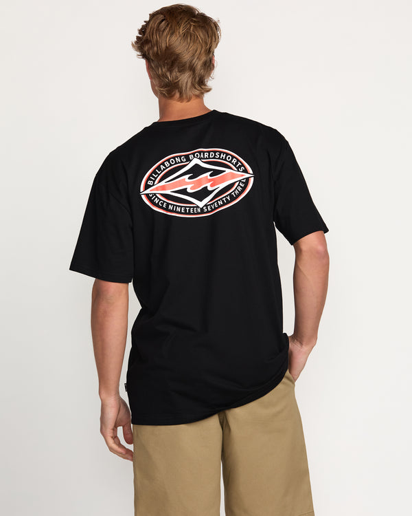 Billabong Diamond Vision Regular Tee - Black