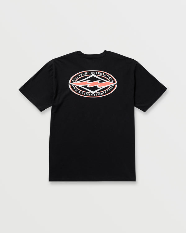 Billabong Diamond Vision Regular Tee - Black