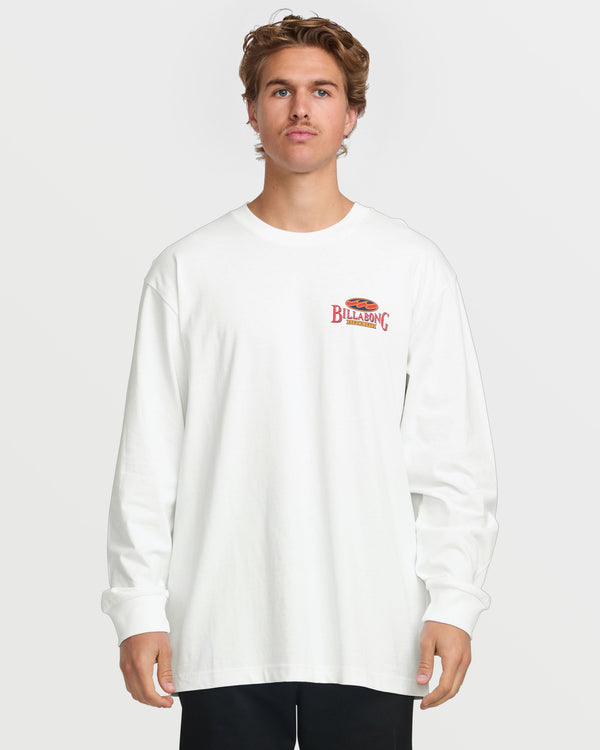 Billabong Double Spread OG Long Sleeve Tee - White