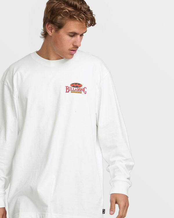 Billabong Double Spread OG Long Sleeve Tee - White