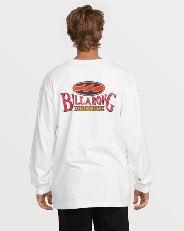Billabong Double Spread OG Long Sleeve Tee - White
