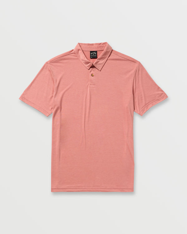 Billabong Eclipse Short Sleeve Polo Shirt - Dust Red