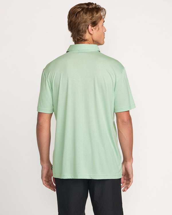 Billabong Eclipse Short Sleeve Polo Shirt - Seafoam