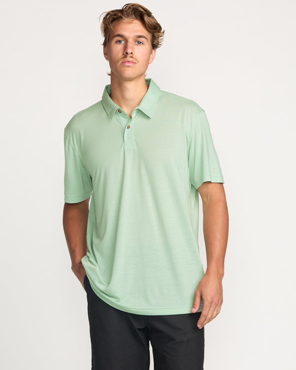 Billabong Eclipse Short Sleeve Polo Shirt - Seafoam