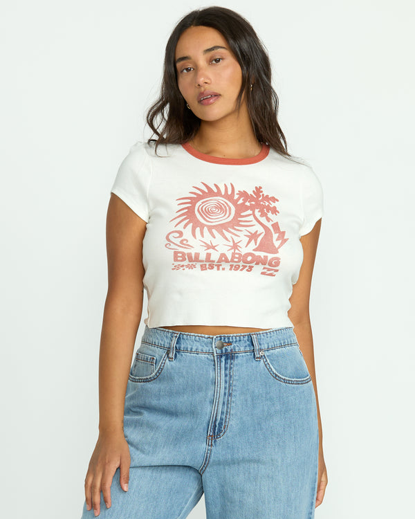 billabong Electric Feeling Tee - Salt Crystal