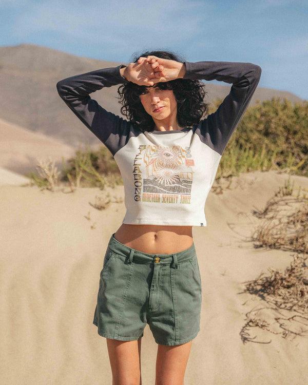 billabong Eye Vibes Long Sleeve Top - Black Sands