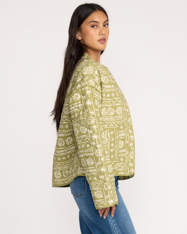 Billabong Folk Story Jacket - Green Tea
