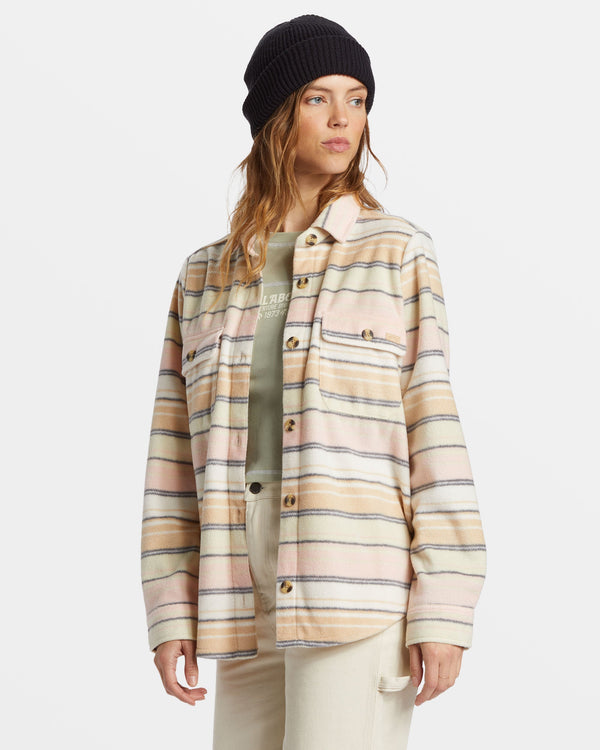Billabong Forge Fleece Flannel - Mountain Rose
