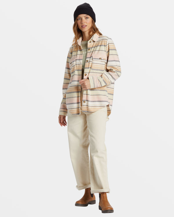 Billabong Forge Fleece Flannel - Mountain Rose