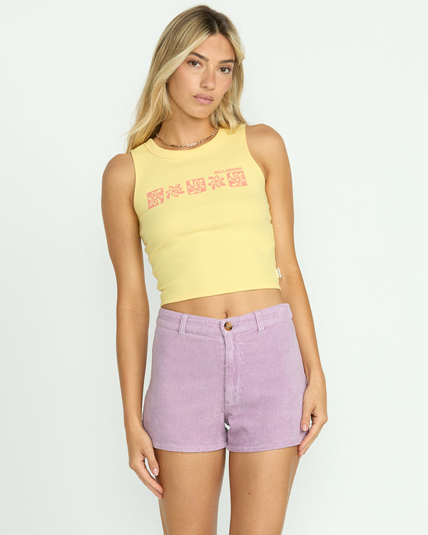 billabong Free Fall Corduroy Shorts - Amethyst Smoke