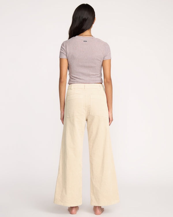 Billabong Free Fall High-Waist Cord Pants - Whitecap