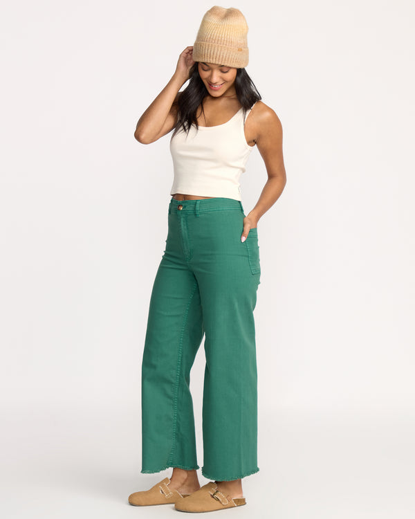 Billabong Free Fall High-Waist Pants - Evergreen
