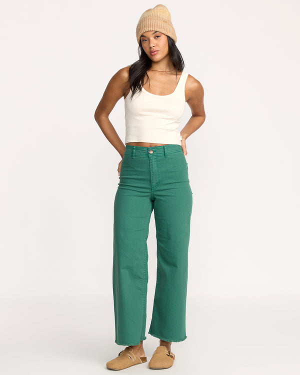 Billabong Free Fall High-Waist Pants - Evergreen