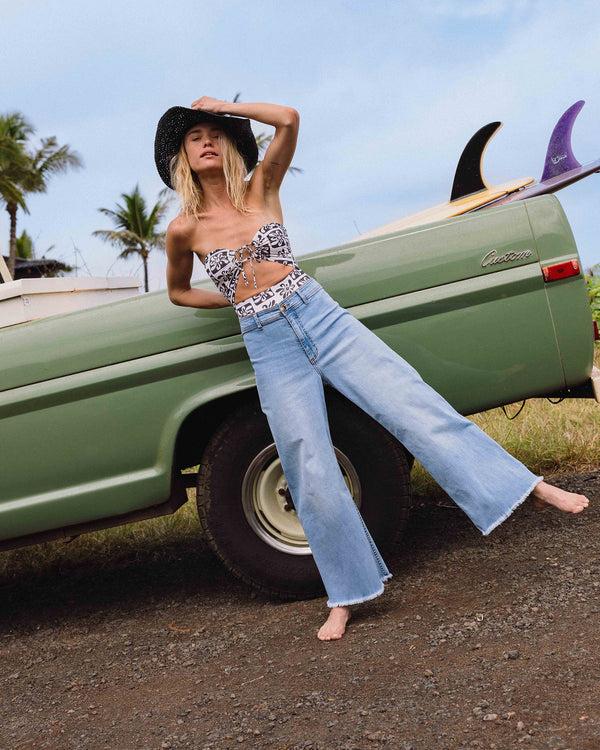 billabong Free Fall High-Waist Pants - Surf Spray