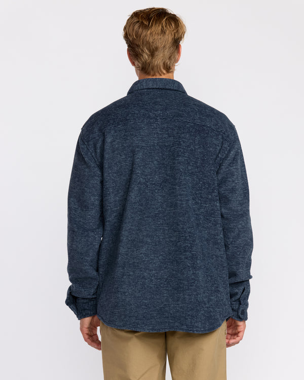 Billabong Furnace Long Sleeve Flannel Shirt - Navy