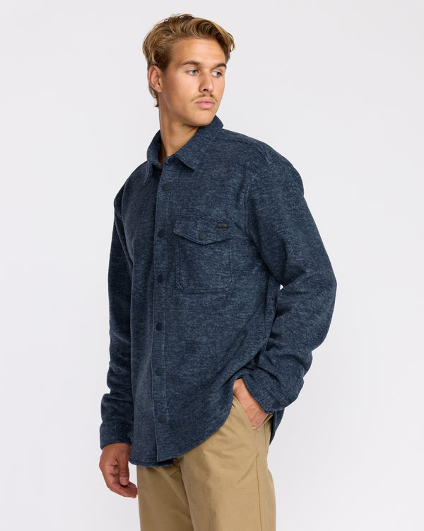 Billabong Furnace Long Sleeve Flannel Shirt - Navy
