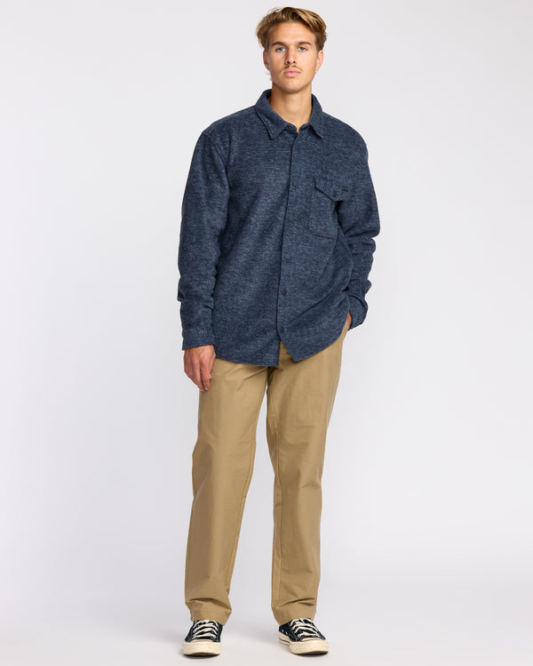 Billabong Furnace Long Sleeve Flannel Shirt - Navy