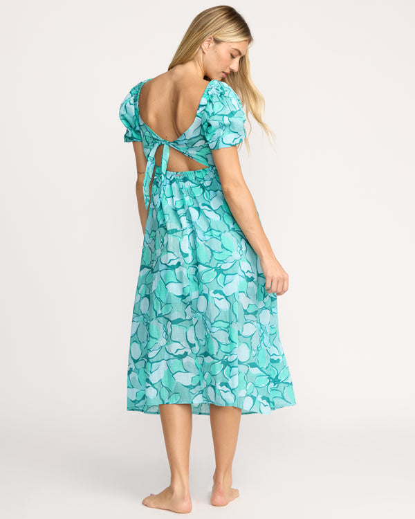 Billabong Go Coastal Midi Dress - Blue Bird