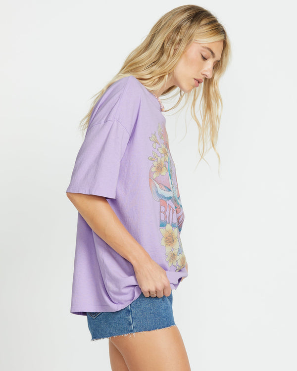Billabong Goes Around Here Tee - Peaceful Lilac