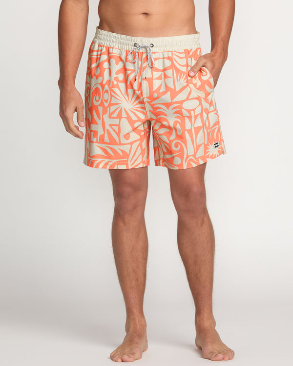 billabong Good Times Laybacks 16" Trunks - Coral