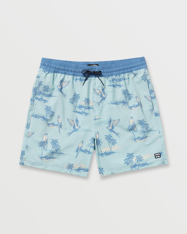 Billabong Good Times Laybacks 16" Trunks - Dusty Blue