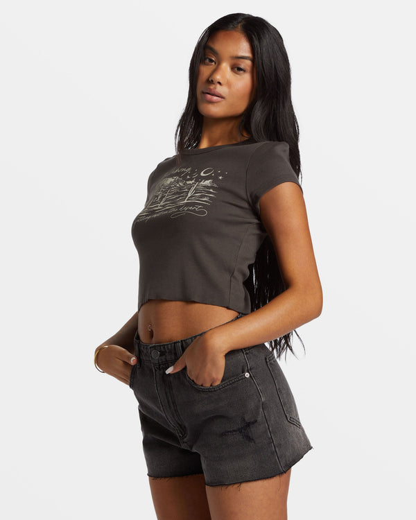 Billabong High Tides Denim Shorts - Fade To Black