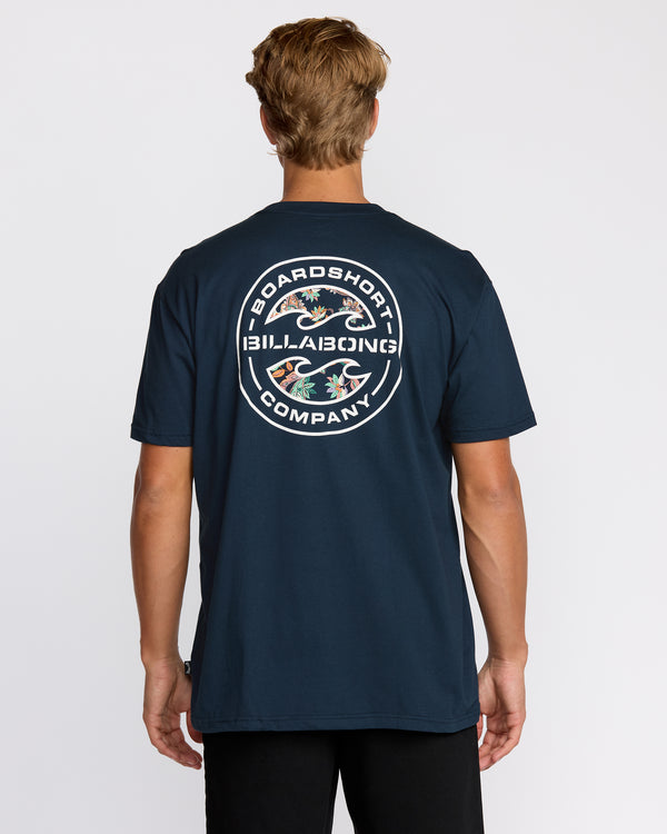 Billabong Hollow Premium Short Sleeve T-Shirt - Navy