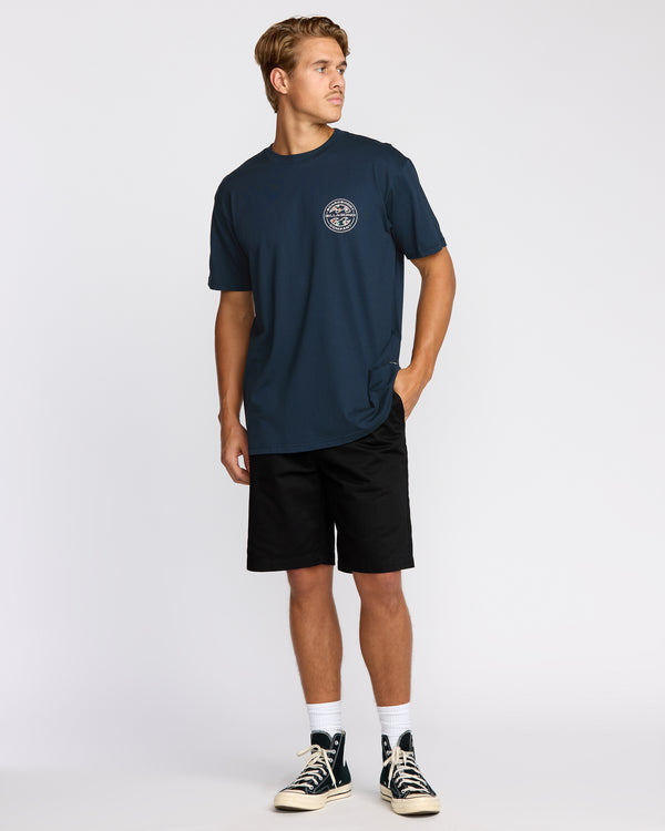 Billabong Hollow Premium Short Sleeve T-Shirt - Navy