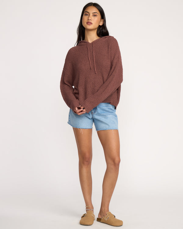 Billabong Hot Beachin Hooded Sweater - Espresso