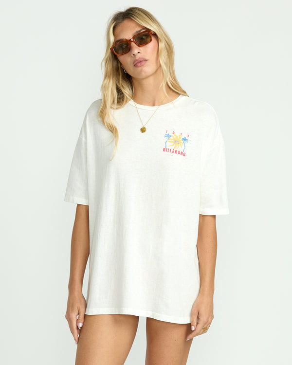 billabong Hot Haze Tee - Salt Crystal