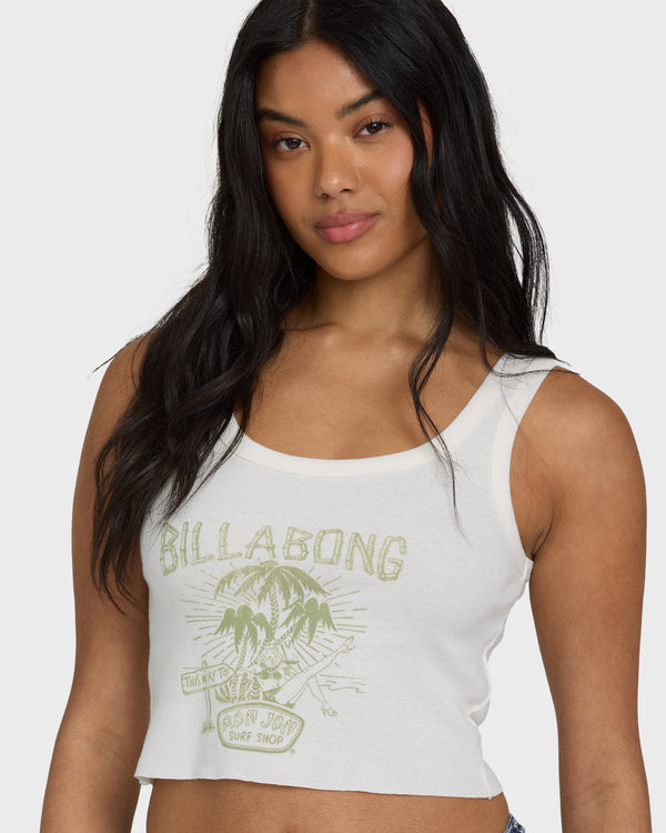 Billabong Hula Club Rj Tank Top - Salt Crystal