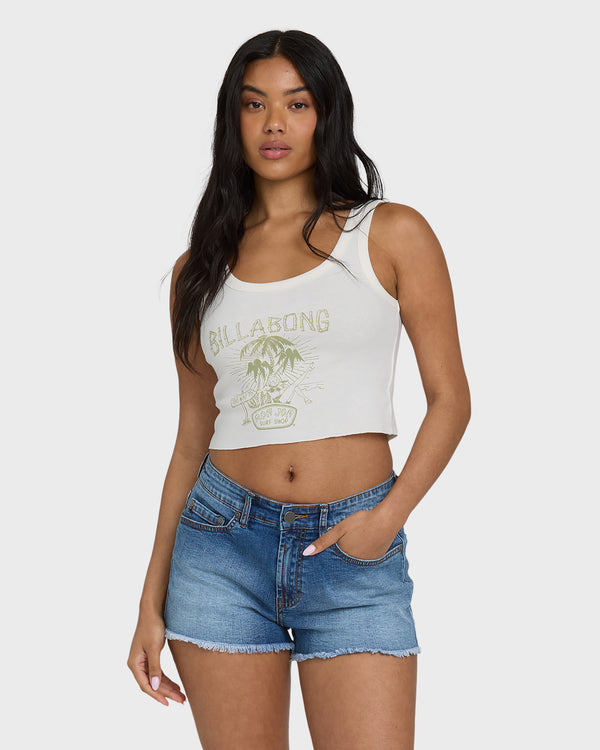 billabong Hula Club Rj Tank Top - Salt Crystal