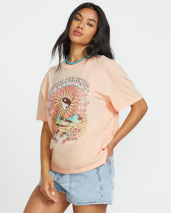 Billabong In The Balance Tee - Soft Peach