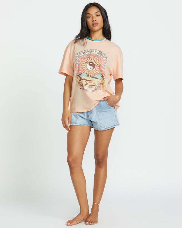 Billabong In The Balance Tee - Soft Peach