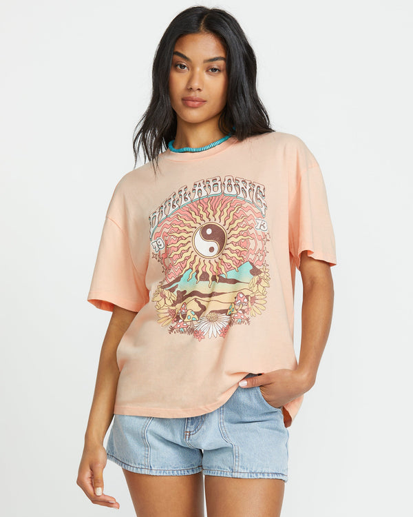 billabong In The Balance Tee - Soft Peach