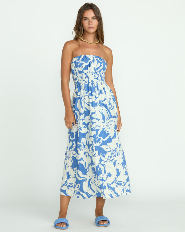 Billabong In The Sky Midi Dress - True Blue
