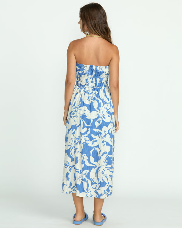 Billabong In The Sky Midi Dress - True Blue